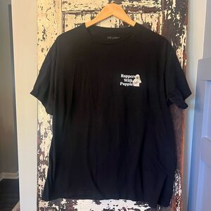 Rappers with Puppies size XL. Black Graphic T-Shirt